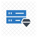Servidor Base De Datos Diamante Icono