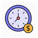 Valor Del Tiempo El Tiempo Es Dinero Gestion Del Tiempo Icono