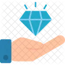 Value Diamond Hand Icon