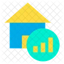 住宅の価値チャート、住宅の価値チャート、住宅価値の分析 アイコン