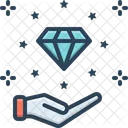 Values Diamond Precious Icon