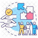 Teamwork Integrity Strategy Icon