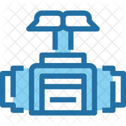 Valve Icon - Download in Colored Outline Style