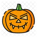 Vampir Kurbis Halloween Symbol