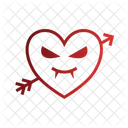 Heart Vampire Monster Icon