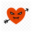Heart Vampire Monster Icon
