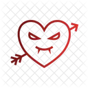 Heart Vampire Monster Icon
