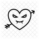 Heart Vampire Monster Icon