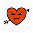 Heart Vampire Monster Icon
