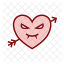 Heart Vampire Monster Icon
