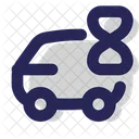 Van On Proccess On Delivery Icon