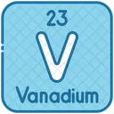 Vanadio Quimica Tabla Periodica Icono