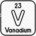 Vanadio Quimica Tabla Periodica Icono