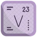 Vanadium Chemistry Periodic Table Icon