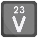 Vanadium Periodic Table Chemists Icon