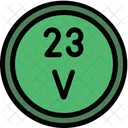 Vanadium Periodic Table Chemistry Icon