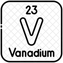 Vanadium Chemistry Periodic Table Icon