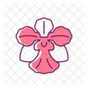 Orchid Singapore Flower Icon