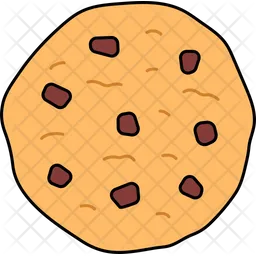 Vanilla chocolate chip cookie dessert  Icon