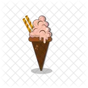Vanilla cone ice cream  Icon