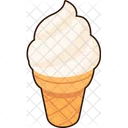 Vanilla Ice cream cone  Icon