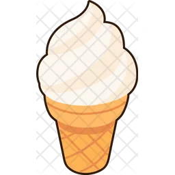 Vanilla Ice cream cone  Icon