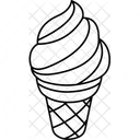 Vanilla Ice cream cone  Icon