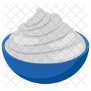 Vanilla Ice Cream Cream Fluffy Cream Icon