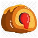 Vanilla Roll Dessert Sweetmeat Icon