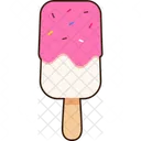 Vanilla Strawberry Ice Cream Popsicles  Icon