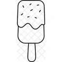 Vanilla Strawberry Ice Cream Popsicles  Icon