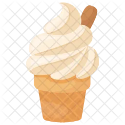 Vanille-Eiscreme  Symbol