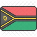 Vanuatu Pais Bandera Icono