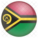 Vanuatu Flagge Symbol