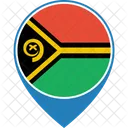 Vanuatu Bandera Mundo Icono