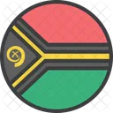 Vanuatu Land Flagge Symbol