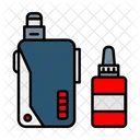 Electronic Cigarette Smooking Vaping Icon