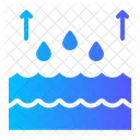 Vaporization Water Precipitation Icon