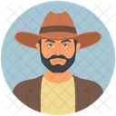 Cowboy Western Turista Icon