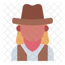 Vaquera Avatar Hombre Icono