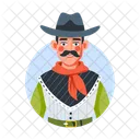 Vaquero Personaje Persona Icono