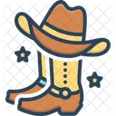 Vaquero Vaca Hombre Cuero Icono