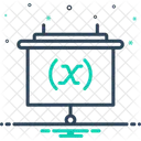 Variable Mathematics Value Math Icon