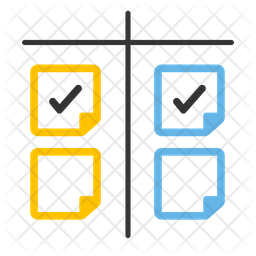 Variance Icon - Download in Colored Outline Style