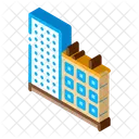 Ciudad Urbano Pueblo Icono