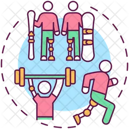 Various athletic activities  Icon