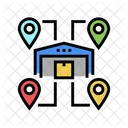 Various Location Of Storehouse Storehouses Location Icon