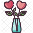 Vase Love Heart Icon