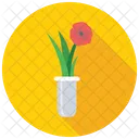 Vase Flower Glass Icon