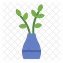 Vase Leaves Plant Icon